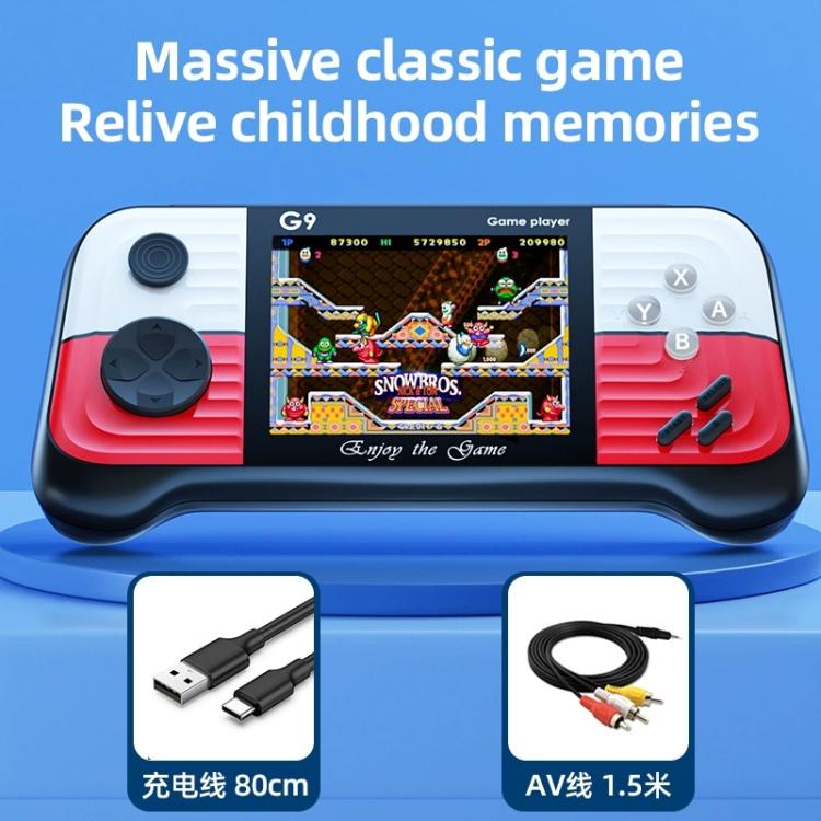 Console portatile G9 con schermo 3 pollici e 600 giochi integrati