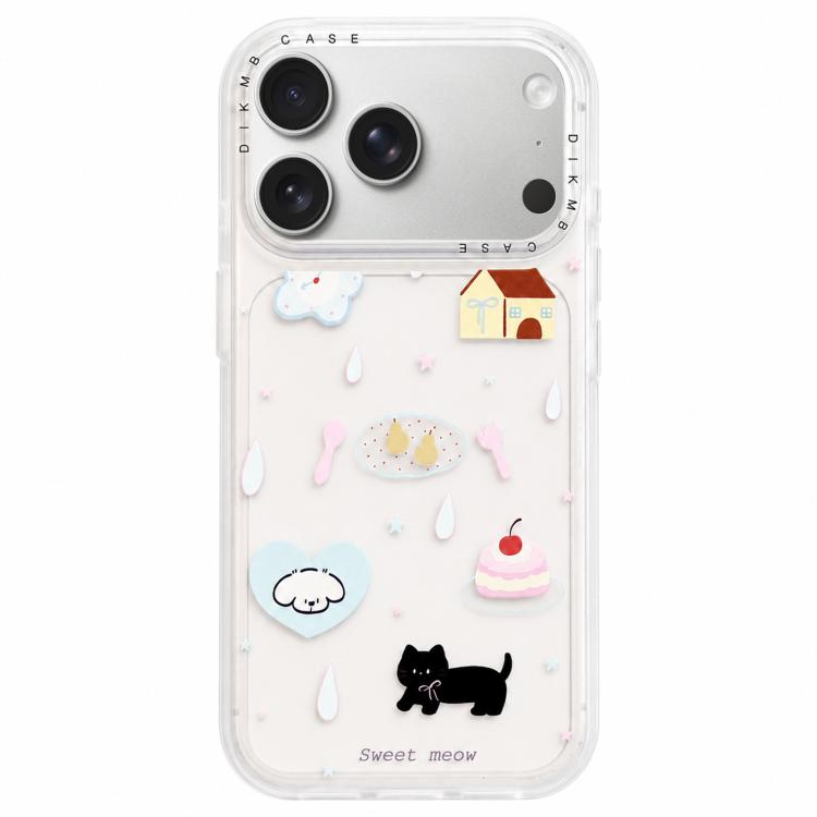 Custodia acrilico effetto cartone animato per iPhone 17 Pro Max