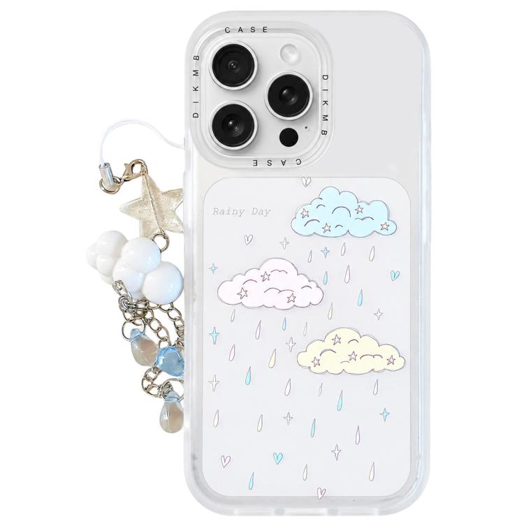 Custodia acrilico con ciondolo per iPhone 15 Pro Max