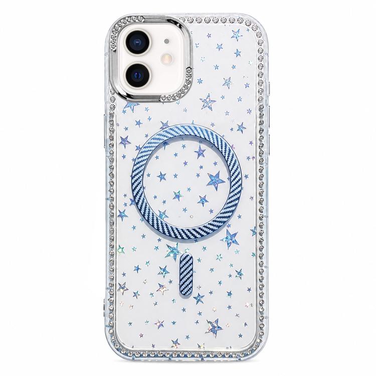 Custodia iPhone 12 Pro Max con anello magnetico in fibra carbonio