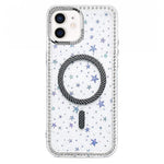 Custodia iPhone 13 Pro Max con anello magnetico in fibra di carbo