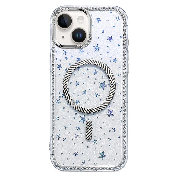 Custodia iPhone 13 Pro Max con anello magnetico in fibra di carbo