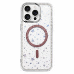 Custodia iPhone 13 Pro Max con anello magnetico in fibra di carbo
