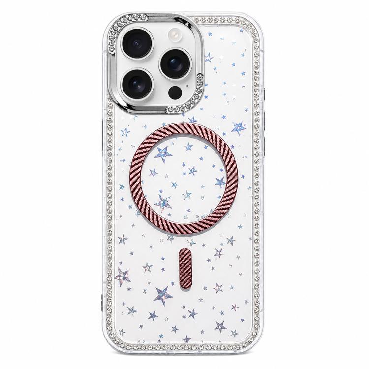 Custodia iPhone 13 Pro Max con anello magnetico in fibra di carbo
