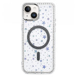 Custodia iPhone 14 Plus con anello magnetico in fibra carbonio