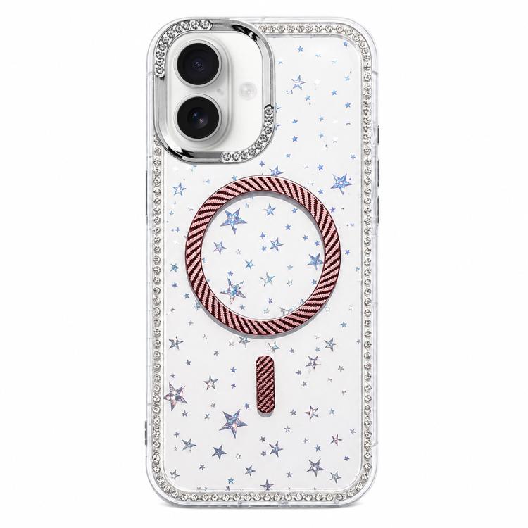Custodia iPhone 16 Pro Max con anello magnetico in fibra di carbo