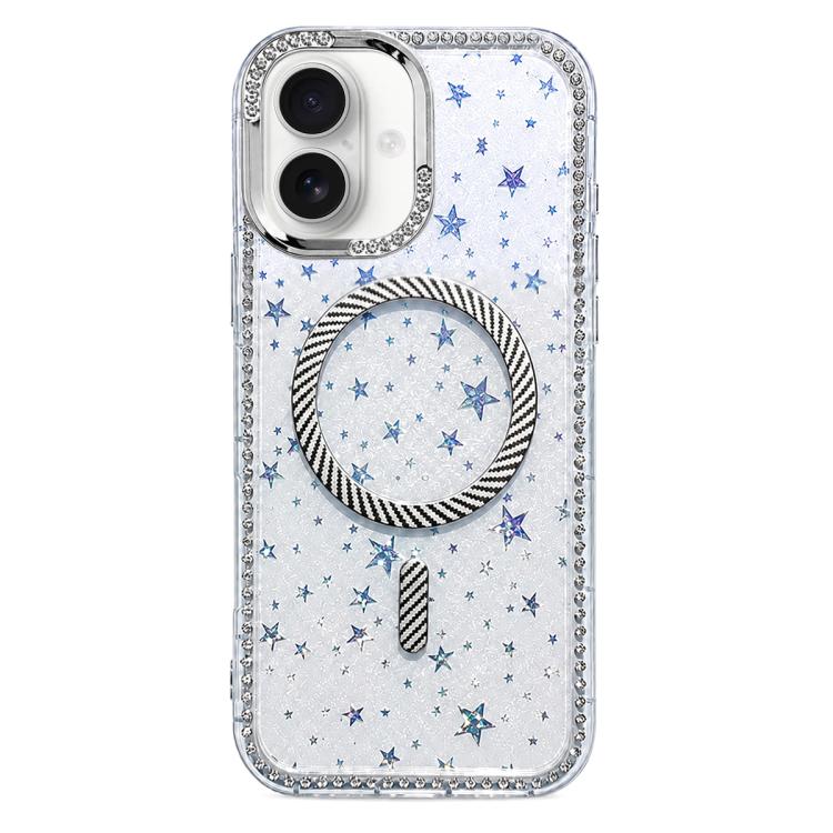 Custodia iPhone 16 Pro Max con anello magnetico in fibra di carbo