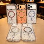 Custodia iPhone 14 Plus con anello magnetico in fibra carbonio