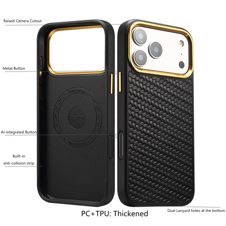 Custodia similpelle intrecciata per iPhone 17 Pro Max