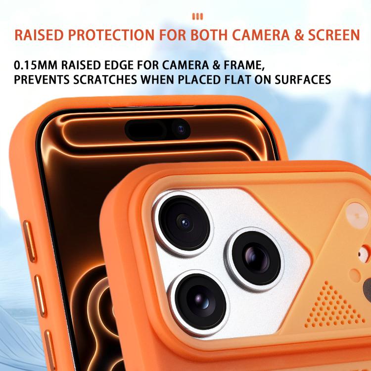 Custodia silicone con liquido refrigerante per iPhone 17 Pro Max