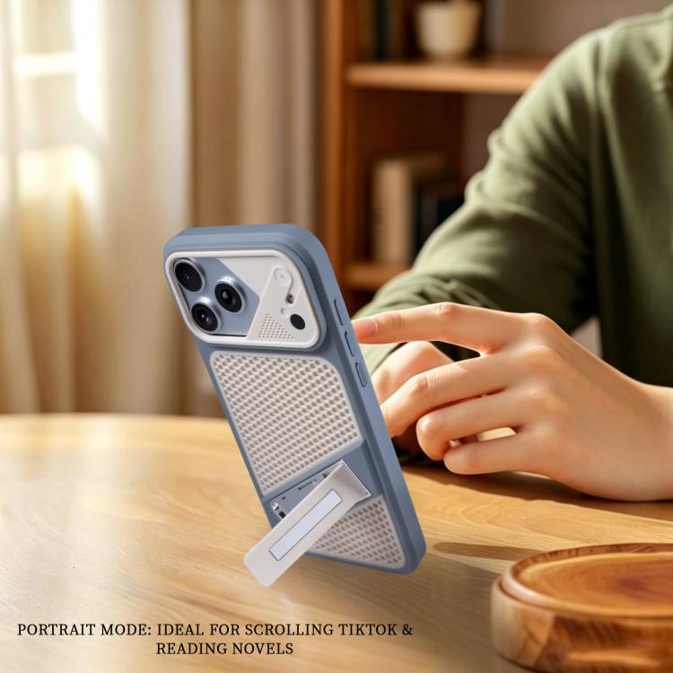 Custodia silicone con liquido refrigerante per iPhone 16 Pro Max