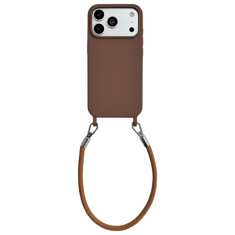 Custodia silicone con cordino per iPhone 17 Pro Max