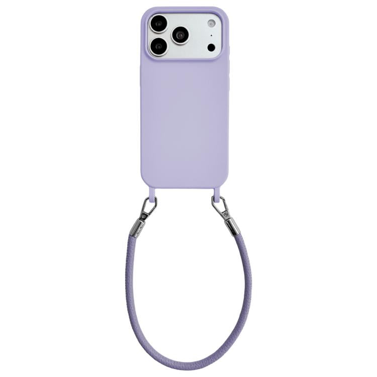 Custodia silicone con cordino per iPhone 17 Pro Max