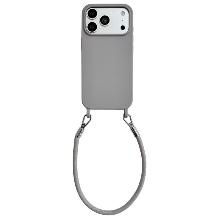 Custodia silicone con cordino per iPhone 17 Pro Max