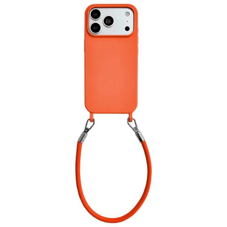Custodia silicone con cordino per iPhone 17 Pro Max