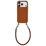 Custodia silicone antiurto con cordino per iPhone 16e e 17e