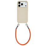 Custodia silicone antiurto con cordino per iPhone 16e e 17e