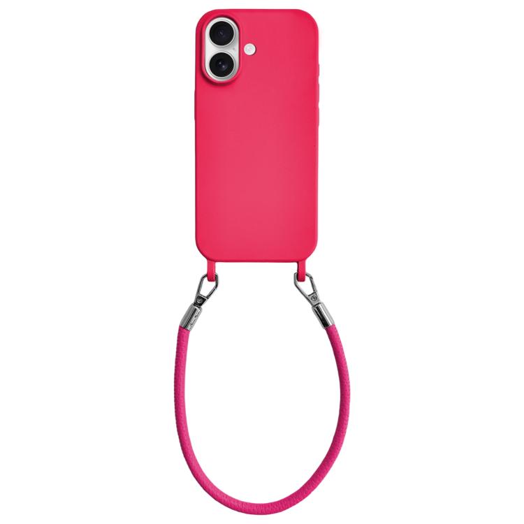 Custodia silicone antiurto con cordino per iPhone 17