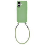 Custodia silicone antiurto con cordino per iPhone 17