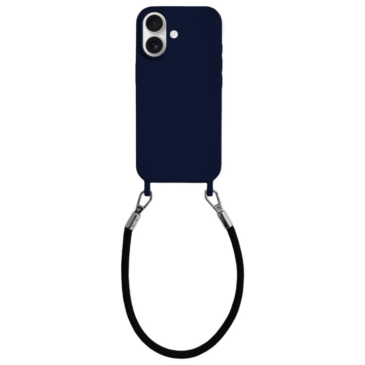 Custodia silicone antiurto con cordino per iPhone 17
