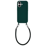 Custodia silicone antiurto con cordino per iPhone 17