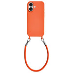 Custodia silicone antiurto con cordino per iPhone 17