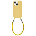 Custodia silicone antiurto con cordino per iPhone 14