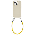 Custodia silicone antiurto con cordino per iPhone 14