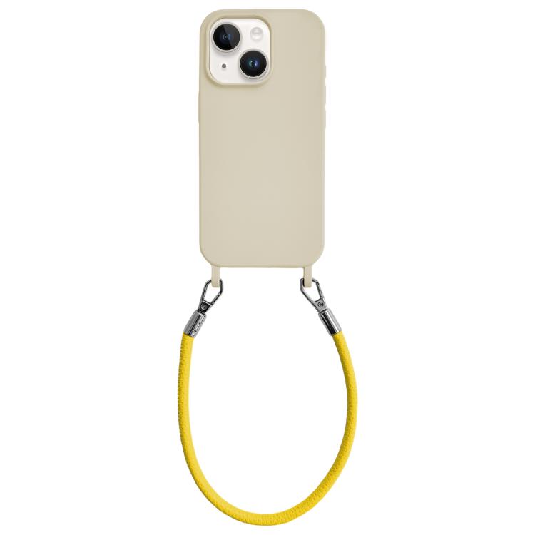 Custodia silicone antiurto con cordino per iPhone 14