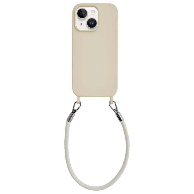 Custodia silicone antiurto con cordino per iPhone 14
