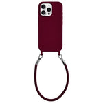 Custodia silicone con cordino per iPhone 13 Pro Max