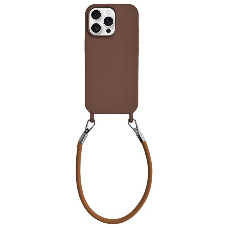 Custodia in silicone con cordino per iPhone 12 Pro Max