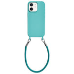 Custodia silicone antiurto con cordino per iPhone 11