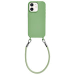 Custodia silicone antiurto con cordino per iPhone 11