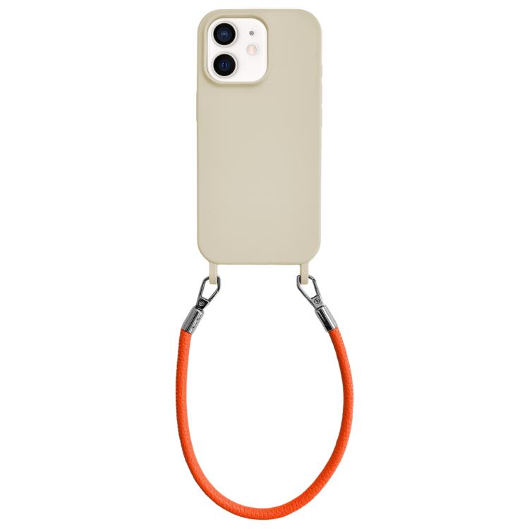 Custodia silicone antiurto con cordino per iPhone 11