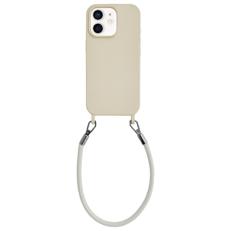 Custodia silicone antiurto con cordino per iPhone 11