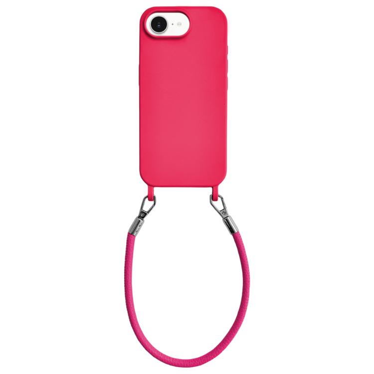 Custodia silicone antiurto con cordino per iPhone 17 Pro