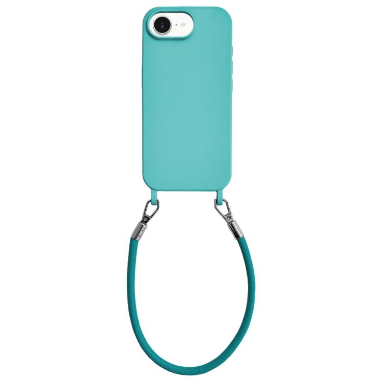 Custodia silicone antiurto con cordino per iPhone 17 Pro