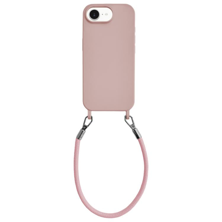Custodia silicone antiurto con cordino per iPhone 17 Pro
