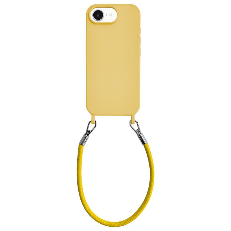 Custodia silicone antiurto con cordino per iPhone 17 Pro