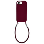 Custodia silicone antiurto con cordino per iPhone 17 Pro