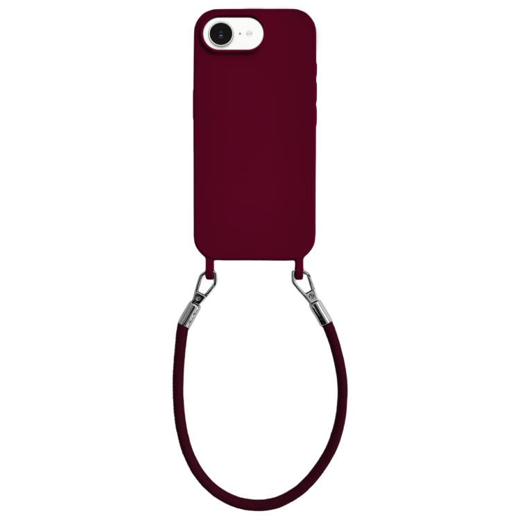 Custodia silicone antiurto con cordino per iPhone 17 Pro
