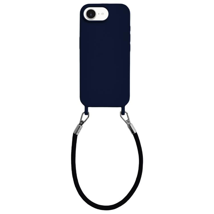 Custodia silicone antiurto con cordino per iPhone 17 Pro