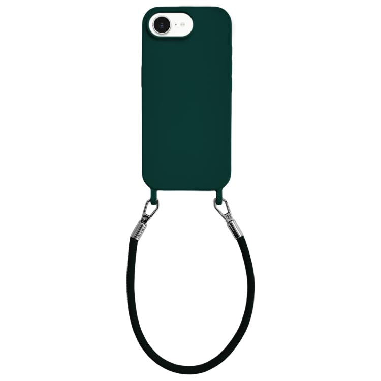 Custodia silicone antiurto con cordino per iPhone 17 Pro
