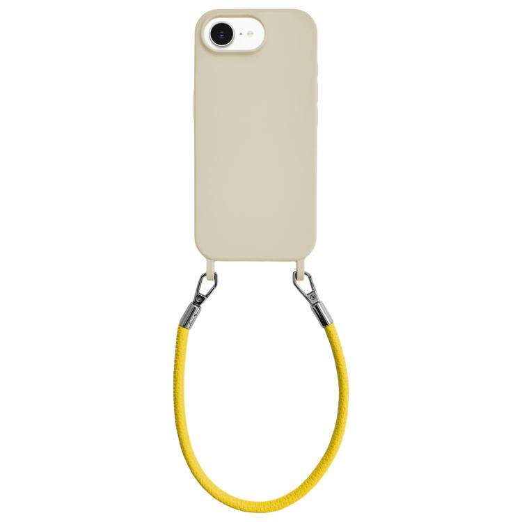 Custodia silicone antiurto con cordino per iPhone 17 Pro