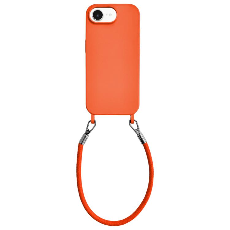 Custodia silicone antiurto con cordino per iPhone 17 Pro