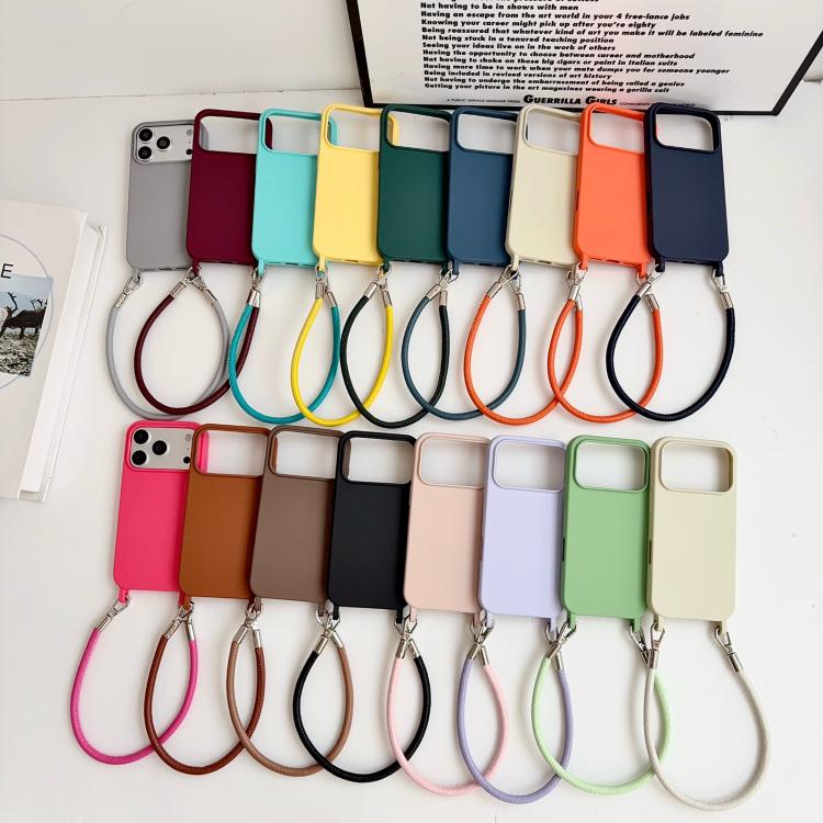 Custodia silicone antiurto con cordino per iPhone 13 Pro