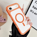 Custodia magnetica 3 in 1 per iPhone 17 in TPU e acrilico