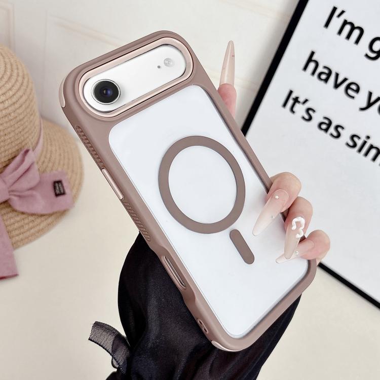 Custodia magnetica 3 in 1 per iPhone 17 in TPU e acrilico
