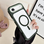 Custodia magnetica 3 in 1 per iPhone 17 in TPU e acrilico